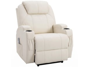 Fauteuil relax électrique PANGIVO Simili beige