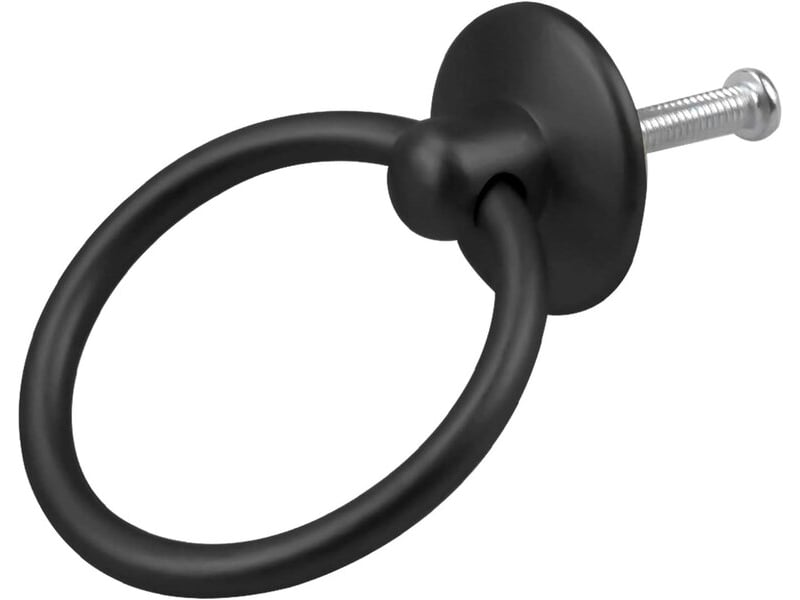 Jeu de 8 poignées vintage avec anneau de traction en bronze, poignées rondes pour placards et commodes - Conforama D