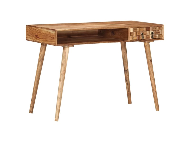  Table de console, console meuble 110x50x76 cm bois d'acacia massif  - Conforama B