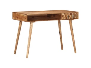 Table de console, console meuble 110x50x76 cm bois d'acacia massif