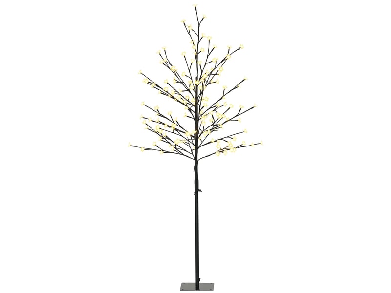  Lampe décorative d'intérieur en forme d'arbre à fleurs de cerisier, avec 150 led, 17 x 17 x 150 cm, noire  - Conforama A