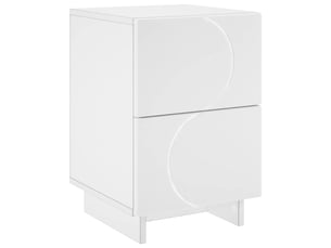 Table de chevet - cabinet de chevet - table de nuit blanc 33,5 x 34,5 x 50 cm bois d'ingénierie