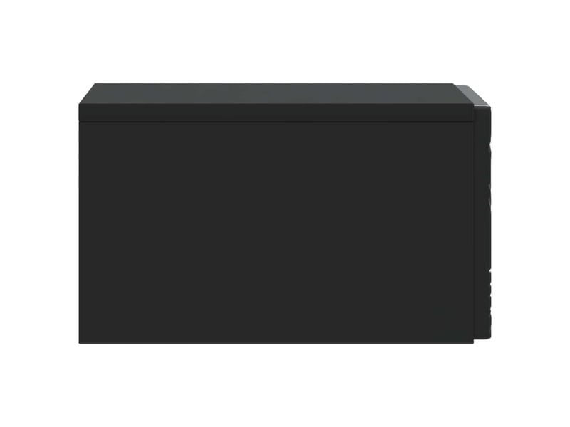  Table de chevet - cabinet de chevet - table de nuit mural noir 49 x 34,5 x 20 cm  - Conforama D