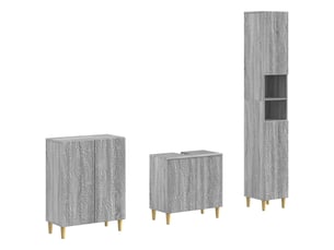 Ensemble de meuble de salle de bain 3 pièces delft sonoma gris cf63393