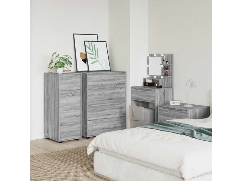  Armoire de rangement, commode de rangement 40 x 48 x 105 cm bois d'ingénierie shl3438  - Conforama D