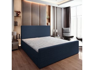 Lit avec rangement 140x200 cm <strong>MASSENO</strong> <strong></strong> coloris bleu