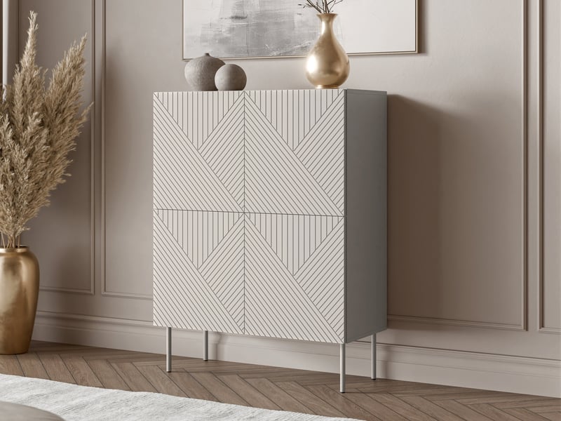  Buffet doctrina iv, le nombre de portes: 4, stratifié, 118x89x42cm  - Conforama B