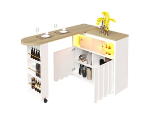 Bar coloris blanc <strong>FLORAGRACE</strong> <strong></strong> - 205 cm