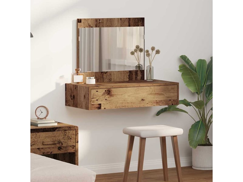  Coiffeuse, table de toilette marron 83x40x70 cm bois d'ingénierie shl47500  - Conforama B
