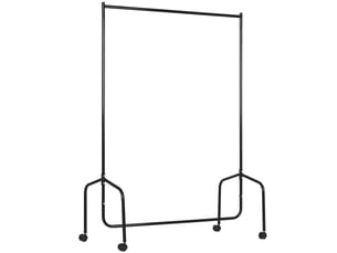 Portant à vêtements avec roulettes tringle a vêtement solide charge 140 kg 150 x 60 x 170 cm porte-manteau en acier noir