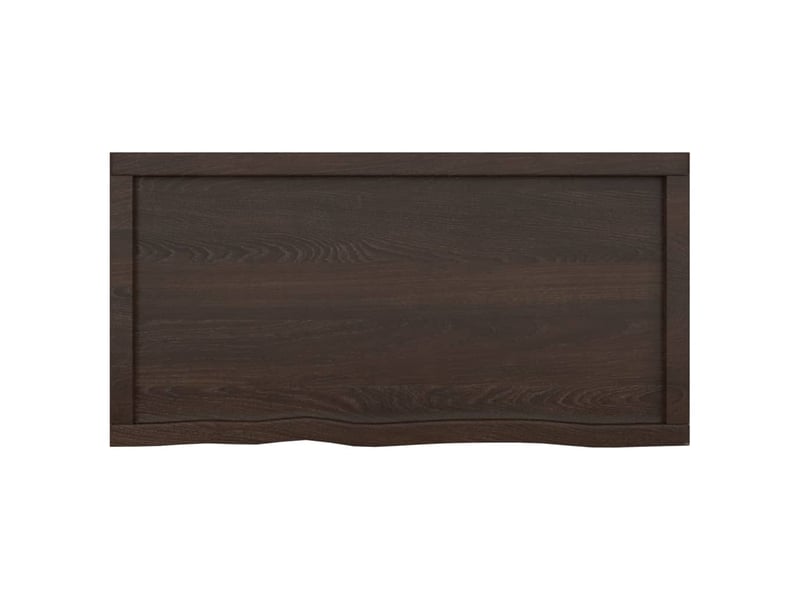  Comptoir de salle de bain, plan de travail marron foncé bois massif traité cf65866  - Conforama C