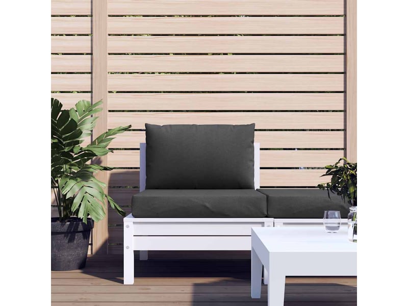  Lot de 2 coussins de palette, coussins de canapé anthracite mélangé tissu cf59476  - Conforama C