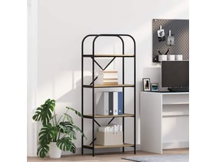 Étagère 4 niveaux, étagère de rangement 60 x 30 x 146 cm bois d'ingénierie shl598