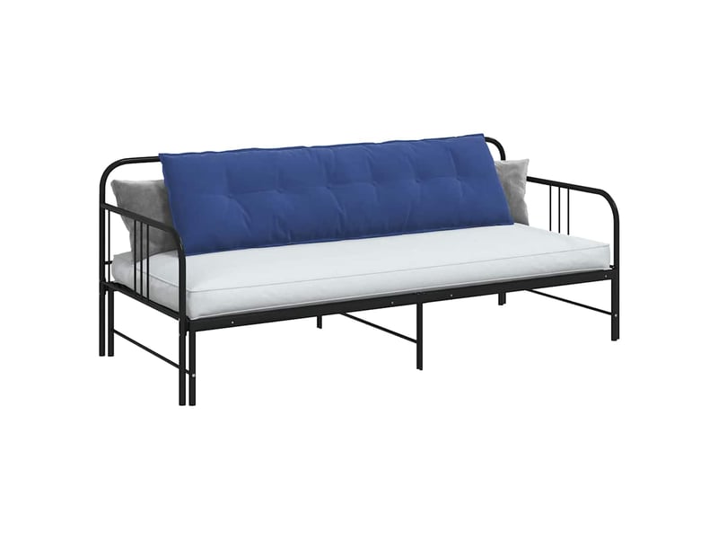  Coussin de dos, coussin de dossier bleu police 180 x 50 cm tissu en velours côtelé cf54564  - Conforama C