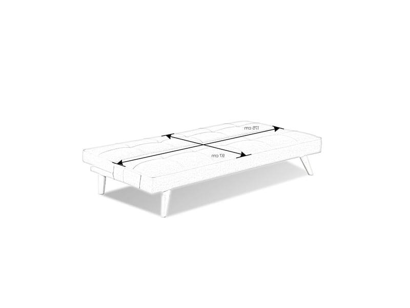 Banquette clic clac 3 places gris - siljan Siljan01 - Conforama D