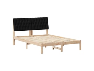 Lit 2 places 135x190 cm    coloris marron