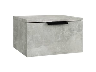 Table de chevet - cabinet de chevet - table de nuit murale gris béton 34x30x20 cm