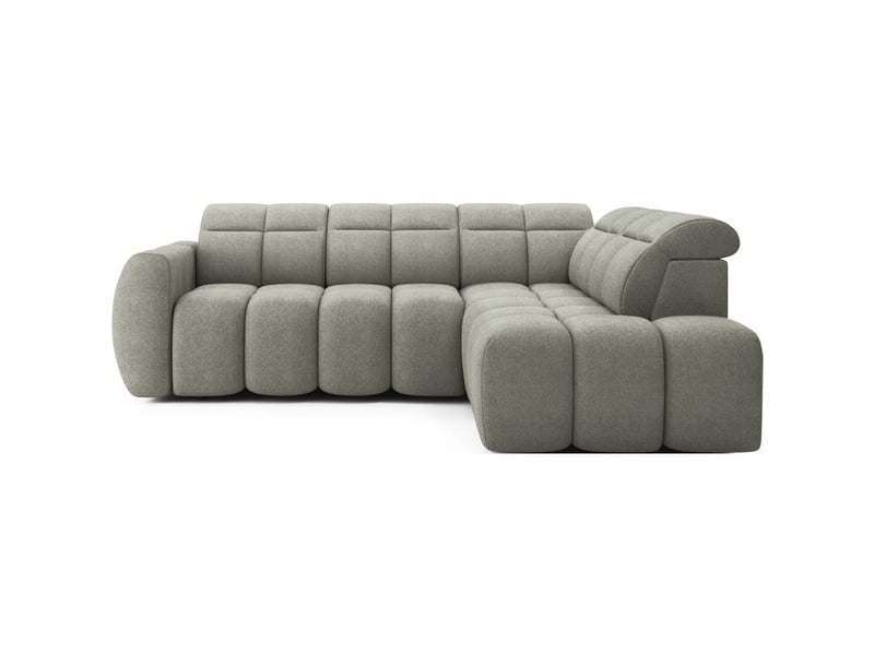 Canapé d'angle électrique ronda 4 places vert – angle droit - Conforama A