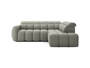 Canapé d'angle droit fixe MEUBLORAMA  4 places Polyester vert