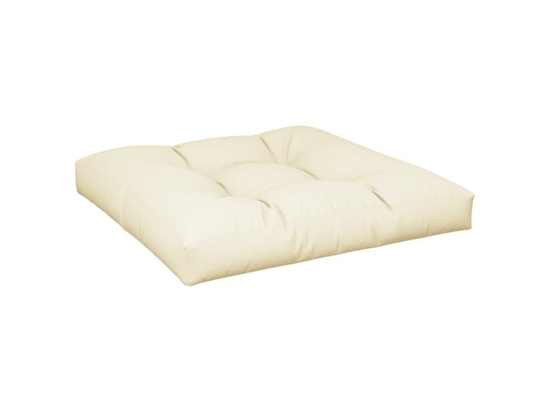  Lot de 2 coussins de palette, coussins de canapé crème tissu cf59520  - Conforama D