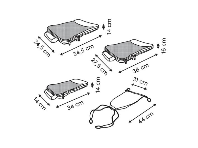  Set de 4 sacs compresseurs  - Conforama C