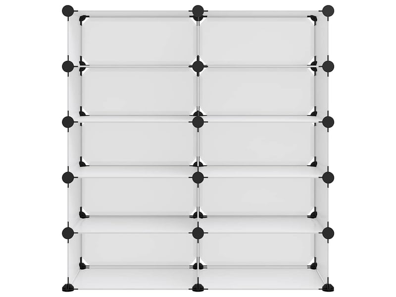  Meuble à chaussures, étagère à chaussures transparent 84x32x88,5 cm pp  - Conforama C
