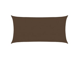 Voile d'ombrage - voile d'ombre - voile parasol 160 gm² marron 3x6 m pehd