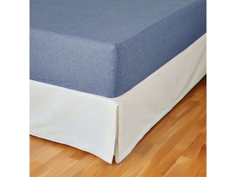  Dunlopillo - protège matelas 2 en 1 imperméable bleu  - Conforama B