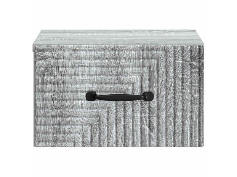  Table de chevet - cabinet de chevet - table de nuit mural sonoma gris 34,5 x 33 x 20 cm  - Conforama D