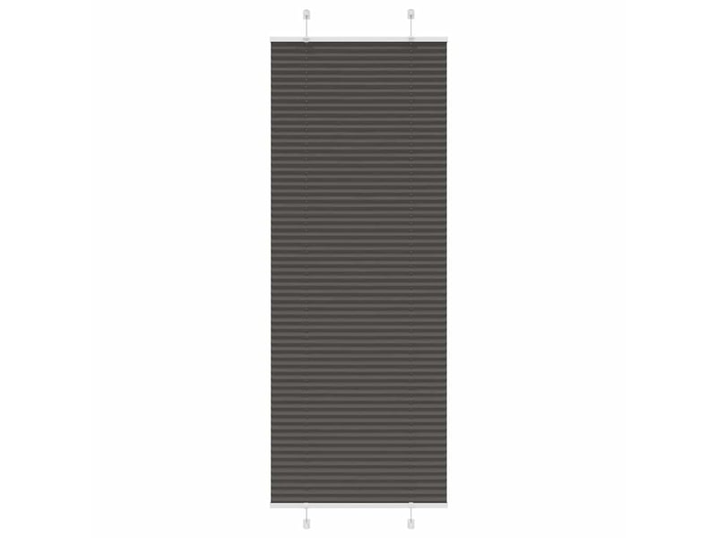 Store plissé, store de fenêtre noir 75x200 cm largeur du tissu 74,4 cm polyester cf46954 - Conforama B