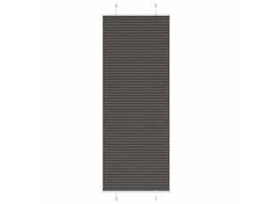 Store plissé, store de fenêtre noir 75x200 cm largeur du tissu 74,4 cm polyester cf46954
