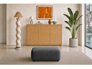 Pouf / repose pied CASANOVA gris