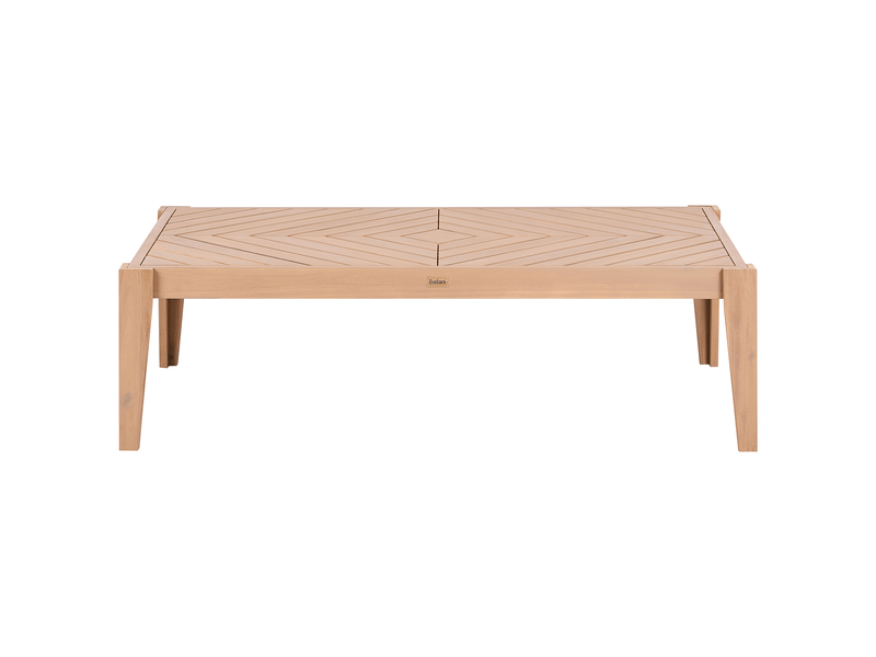 Table basse de jardin rivello 123 cm 68 cm acacia marron clair - Conforama D