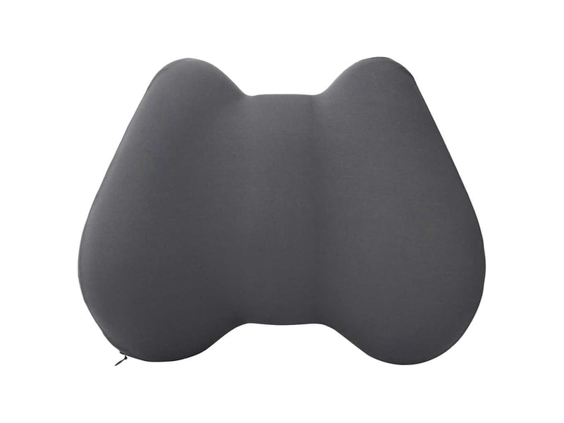  Coussin dorsal, coussin lombaire gris mousse à mémoire de forme 40 x 32 x 14 cm cf56445  - Conforama D