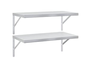 Etagère 75 cm coloris argenté  