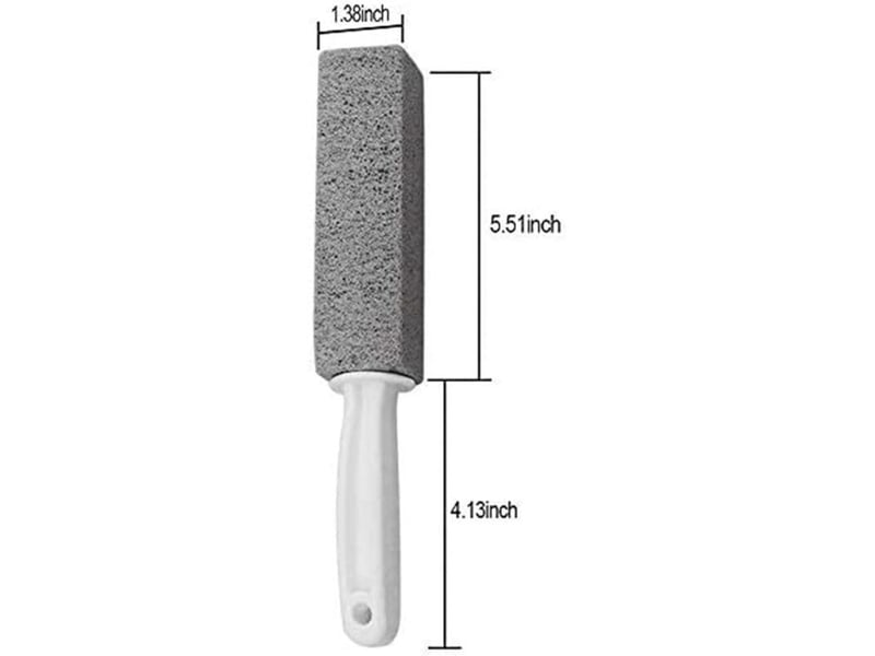 Brosse de nettoyage en pierre ponce – lot de 4 avec poignée, pour cuvette de toilette, élimine les taches et les anneaux d'eau dure. - Conforama D