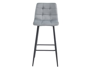 tabouret de bar  SANS MARQUE  - argenté hauteur d'assise 76 cm vendu A l'unité
