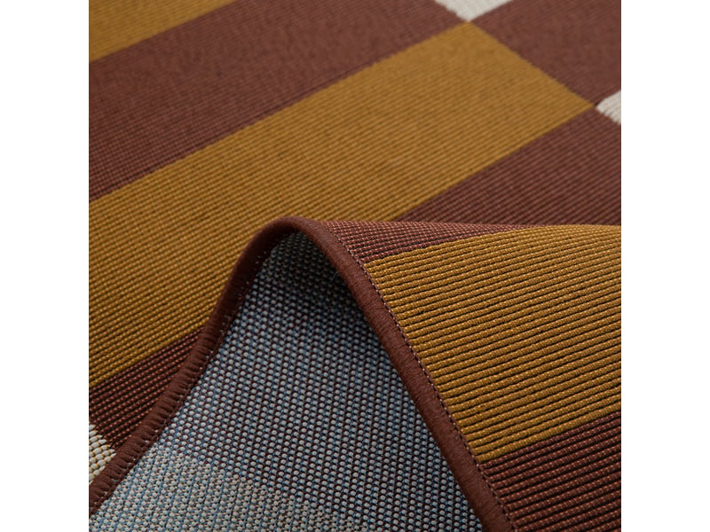  Tapis extérieur quadrillage - riveira marron 200x290  - Conforama W