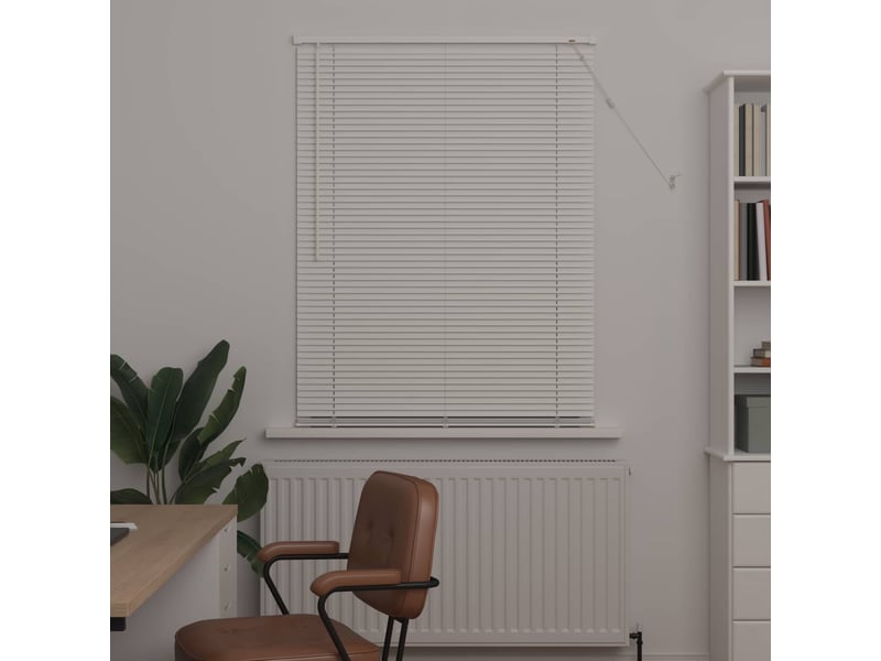 Store vénitien, store de fenêtre blanc 150 x 90 cm 25 mm pvc cf47745 - Conforama C