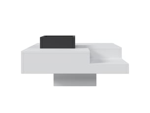 Table basse carré(e) coloris bicolore LPOSPI - 72 cmx72 cm