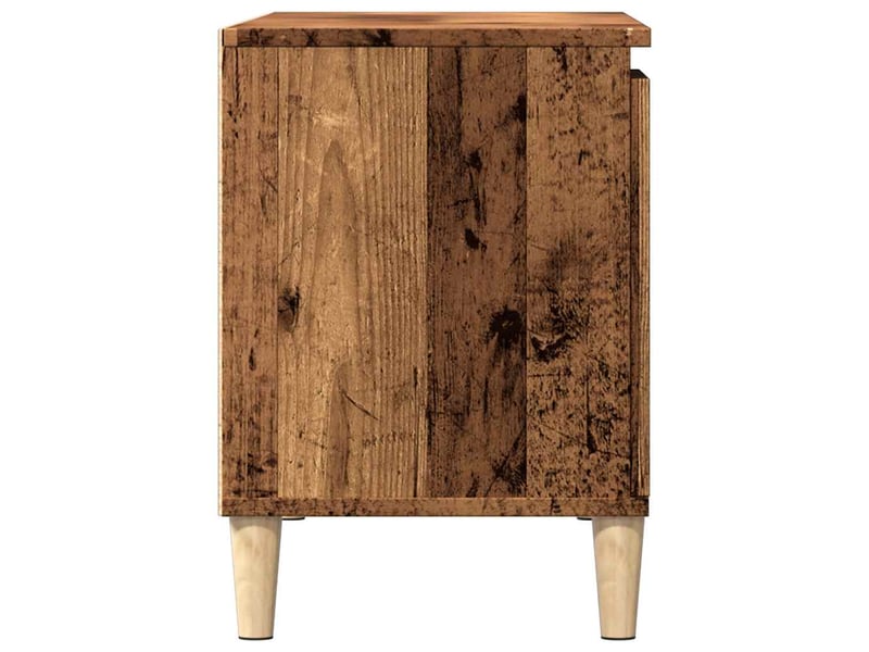 Meuble tv - banc tv - meuble de rangement vieux bois 102x35x50 cm bois d'ingénierie  - Conforama E