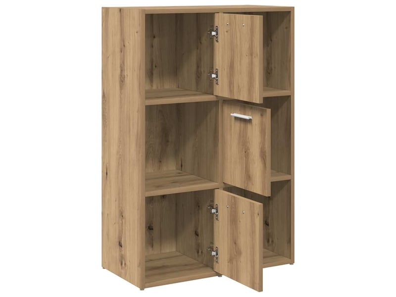  Bibliothèque, étagère de rangement chêne artisanal 60,5x30x90 cm bois d'ingénierie  - Conforama E