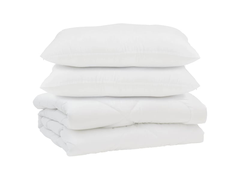  Couette avec oreiller 3 pièces - duvet blanc microfibre  - Conforama A
