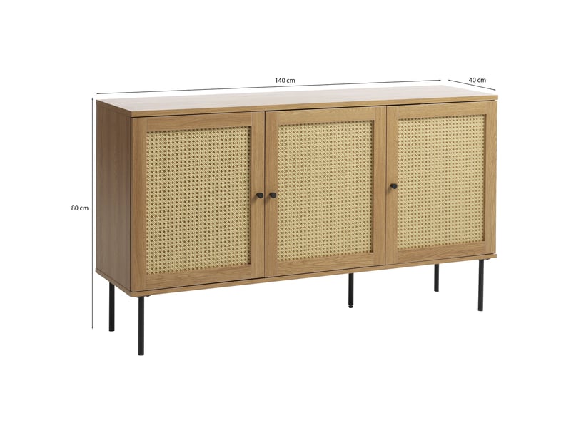 Selsey mogest - buffet - 140 cm - beige Mogest - Conforama D