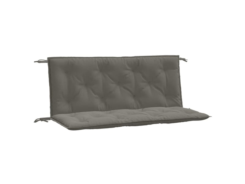  Lot de 2 coussins de banc de jardin, coussins d'assise gris foncé mélangé tissu cf58663  - Conforama A