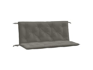Lot de 2 coussins de banc de jardin, coussins d'assise gris foncé mélangé tissu cf58663