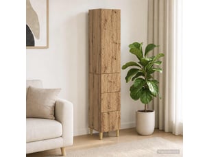 Armoire <strong></strong> <strong></strong> coloris bois clair largeur 33 cm