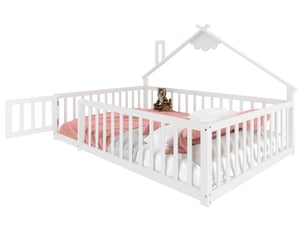 Lit cabane 140x190 cm STILVORA   coloris blanc