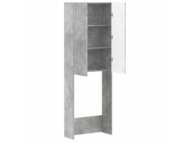  Armoire de toilette arnhem gris béton 66x25.5x190 cm  - Conforama D