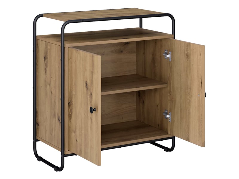  Buffet salon, buffet de rangement chêne artisanal 68x35x75 cm bois d'ingénierie shl56144  - Conforama C